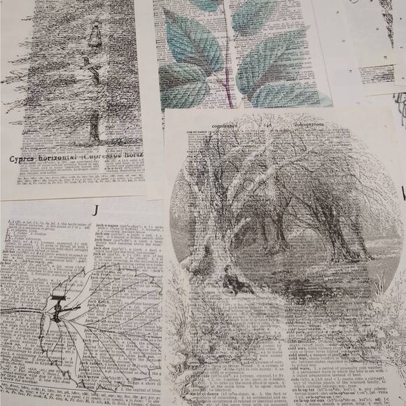Tree Vintage Dictionary Prints, Flora Prints, Book Page Prints, Nature Decor - Picture 9 of 9